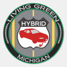 Hybrid Michigan Sticker
