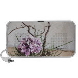 Hydrangea and Wood Vase Watercolor Mini Speaker