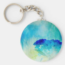 Hydrangea Art Keychains