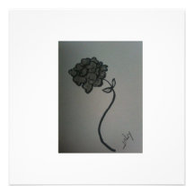 Hydrangea blank greeting card/invite 1