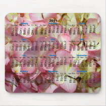 Hydrangea Calendar Mouse Pad