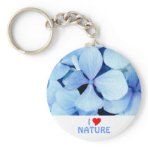Hydrangea closeup key chain