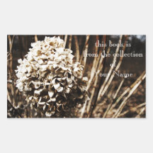 hydrangea library sticker
