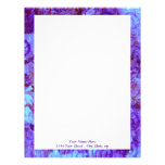 Hydrangea Paisley custom Letterhead Template