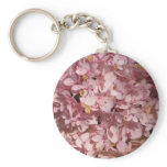 Hydrangea pink keychains