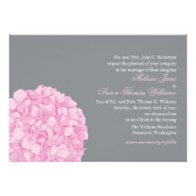 Hydrangea Wedding Invitation