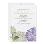 Hydrangea Wedding Shower Personalized Invitation