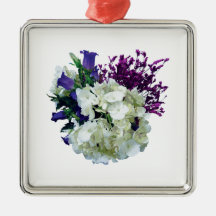 Hydrangea With Canterbury Bells And Sage Ornaments