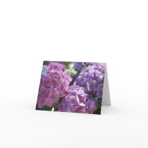 hydrangeas note card