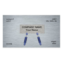 hydraulic cylinder concept business card templates