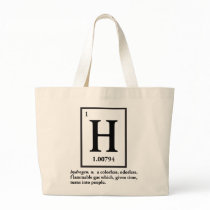 hydrogen - a gas which turns into people canvas bags