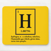 hydrogen - a gas which turns into people mouse pad