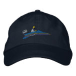 Hydroplane embroidered hats