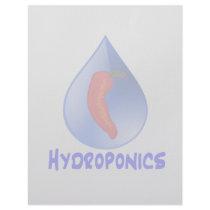 Hydroponics, chili pepper, blue text design custom letterhead