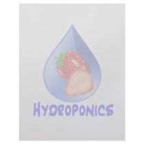 Hydroponics Design with strawberry Blue drop Customized Letterhead