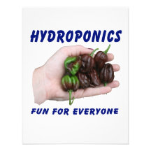 Hydroponics Fun Chocolate Habanero Peppers Personalized Invite
