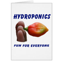 Hydroponics Fun Habanero Pepper Flame Fingers Greeting Card