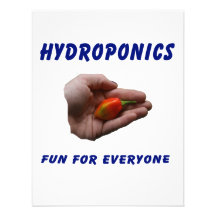 Hydroponics Fun Habanero Pepper in Hand Design Custom Invitations