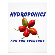 Hydroponics Fun Star Habanero Pepper Design Personalized Invites