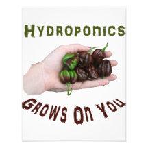 Hydroponics Grows On You Chocolate Habanero Custom Invitation