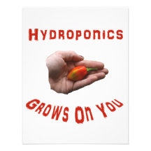 Hydroponics Grows on you Habanero Pepper Hand Personalized Announcement