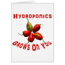 Hydroponics Grows On You habanero star Greeting Cards