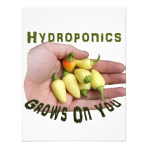 Hydroponics Grows On You White Habanero Custom Invitation