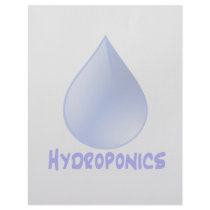 Hydroponics logo water drop and text image customized letterhead