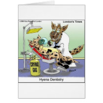 Hyena Dentistry Funny Gifts, Tees & Collectibles Greeting Cards