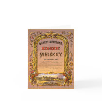 Hygienic Whiskey: 1860 - Note Card