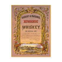 Hygienic Whiskey: 1860 - Postcard