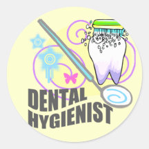 Hygiéniste dentaire autocollants