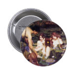 Hylas and the Nymphs Pinback Button