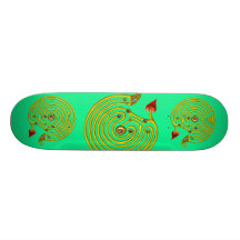 HYPER LABYRINTH, green Skate Board