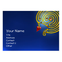 HYPER LABYRINTH SAPPHIRE ,black red yellow blue Business Card