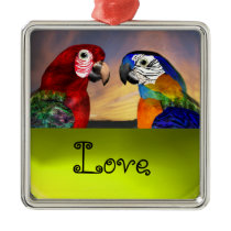 HYPER PARROTS / BLUE AND RED ARA  Topaz Love
