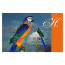 HYPER PARROTS / BLUE ARA  MONOGRAM, orange