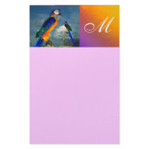 HYPER PARROTS / BLUE ARA  MONOGRAM ,pink
