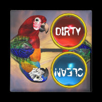 HYPER PARROTS /RED AND BLUE ARA magnets