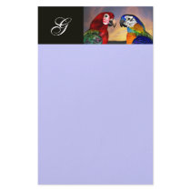 HYPER PARROTS / RED AND BLUE ARA  MONOGRAM