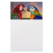 HYPER PARROTS / RED AND BLUE ARA ,white