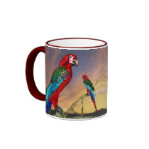 HYPER PARROTS / RED ARA MUG