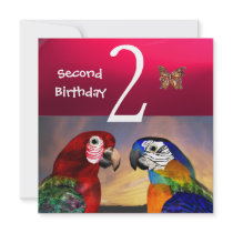 HYPER PARROTS / Second Birthday Party, Fuchsia