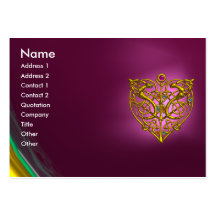 HYPER VALENTINE AMETHYST, purple violet pink Business Cards