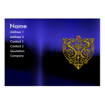HYPER VALENTINE  ,blue black yellow Business Cards