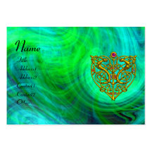 HYPER VALENTINE  ,blue green red yellow Business Cards