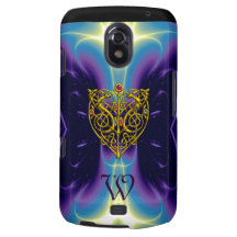 HYPER VALENTINE MONOGRAM  Pink Fuchsia Purple Samsung Galaxy Nexus Case
