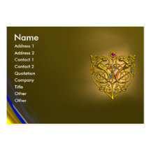 HYPER VALENTINE TOPAZ ,yellow Business Card Templates