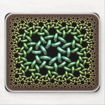 Hyperbolic Linked Rings Mousepad