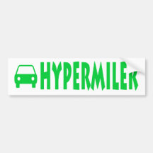 Hypermiler Bumper Sticker